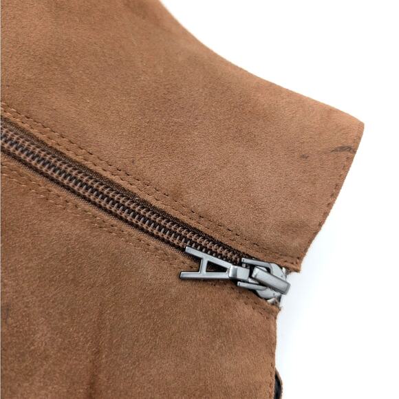 Aerosoles Cerros Ankle Boots Women's Side Zip Mocha Suede Size US9M EU39.5 - Picture 11 of 14
